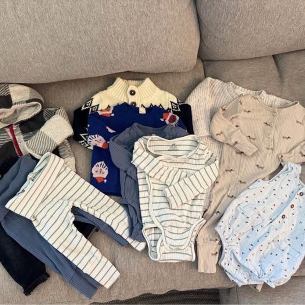 Baby Boy 9 Piece Bundle 6M Bundle